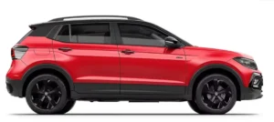 VW compact SUV India front three-quarter render, boxy sub-4m SUV with GT-Line styling for 2027 India debut.