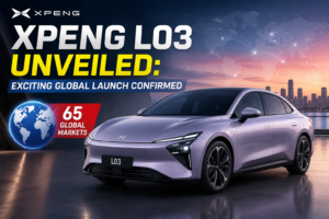 XPENG L03 electric sedan unveiled for global launch across 65 markets