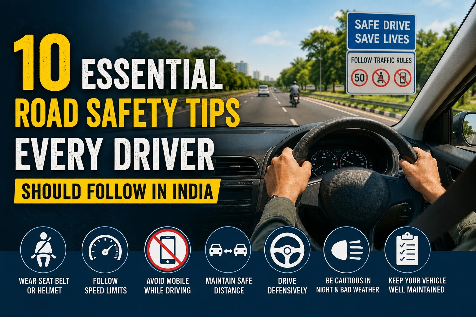 10 Essential Road Safety Tips Every Driver Should Follow in India