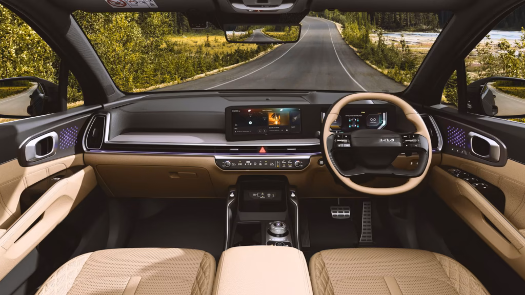 Kia Sorento India interior dashboard