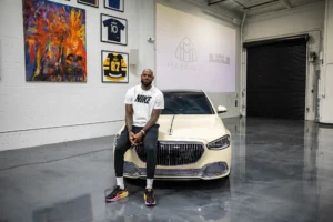 LeBron James with his bespoke Mercedes-Maybach S 680