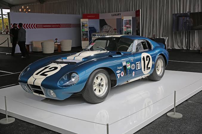 Shelby Cobra Daytona Coupe displayed at Monterey Car Week