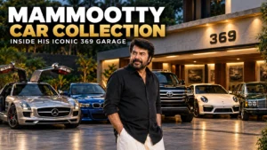 Mammootty car collection featuring luxury cars at the iconic 369 Garage