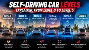Self-driving car levels from Level 0 to Level 5 explained