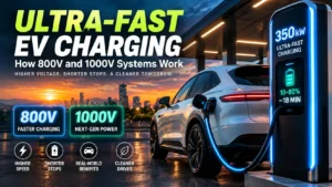 Ultra-fast EV charging station with 800V and 1000V charging technology