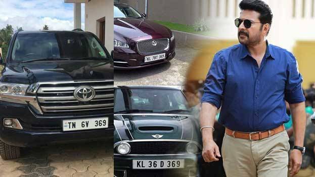 Mammootty with cars associated with his iconic 369 Garage